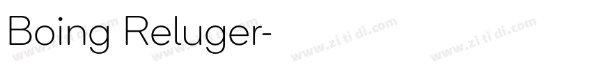 Boing Reluger字体转换